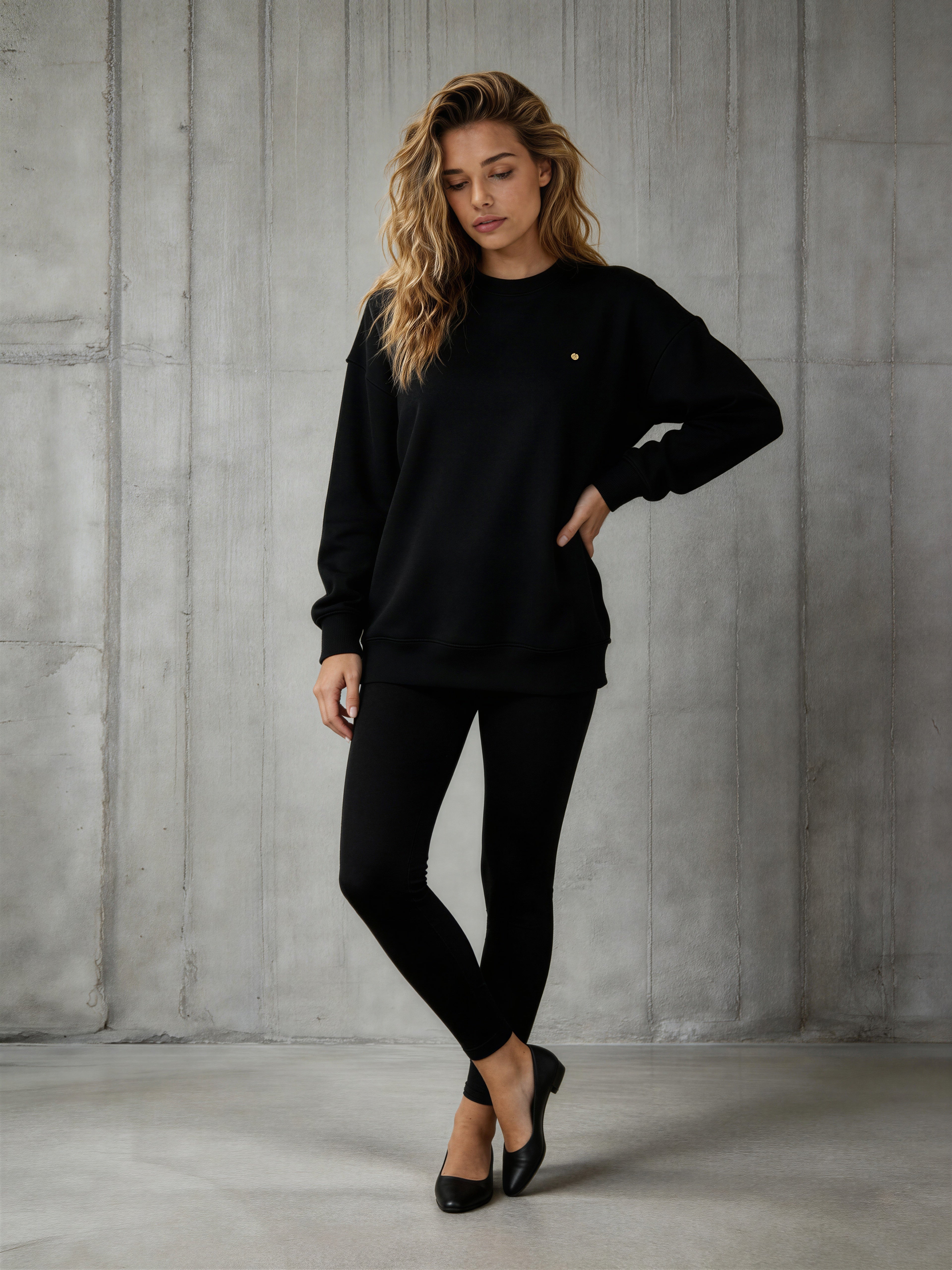 Bluză  " Eria 500" cu spatele gol NEGRU