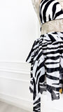 Fustă din voal cloș "Ballerina" mărime universală Zebra