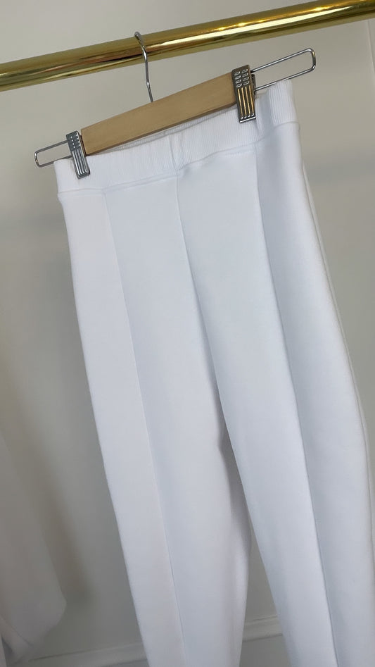 Pantaloni  "Blush" tip PANĂ - Alb