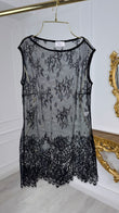 Blusa de encaje NEGRA