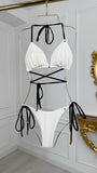 Slip de baie ALB cu NEGRU