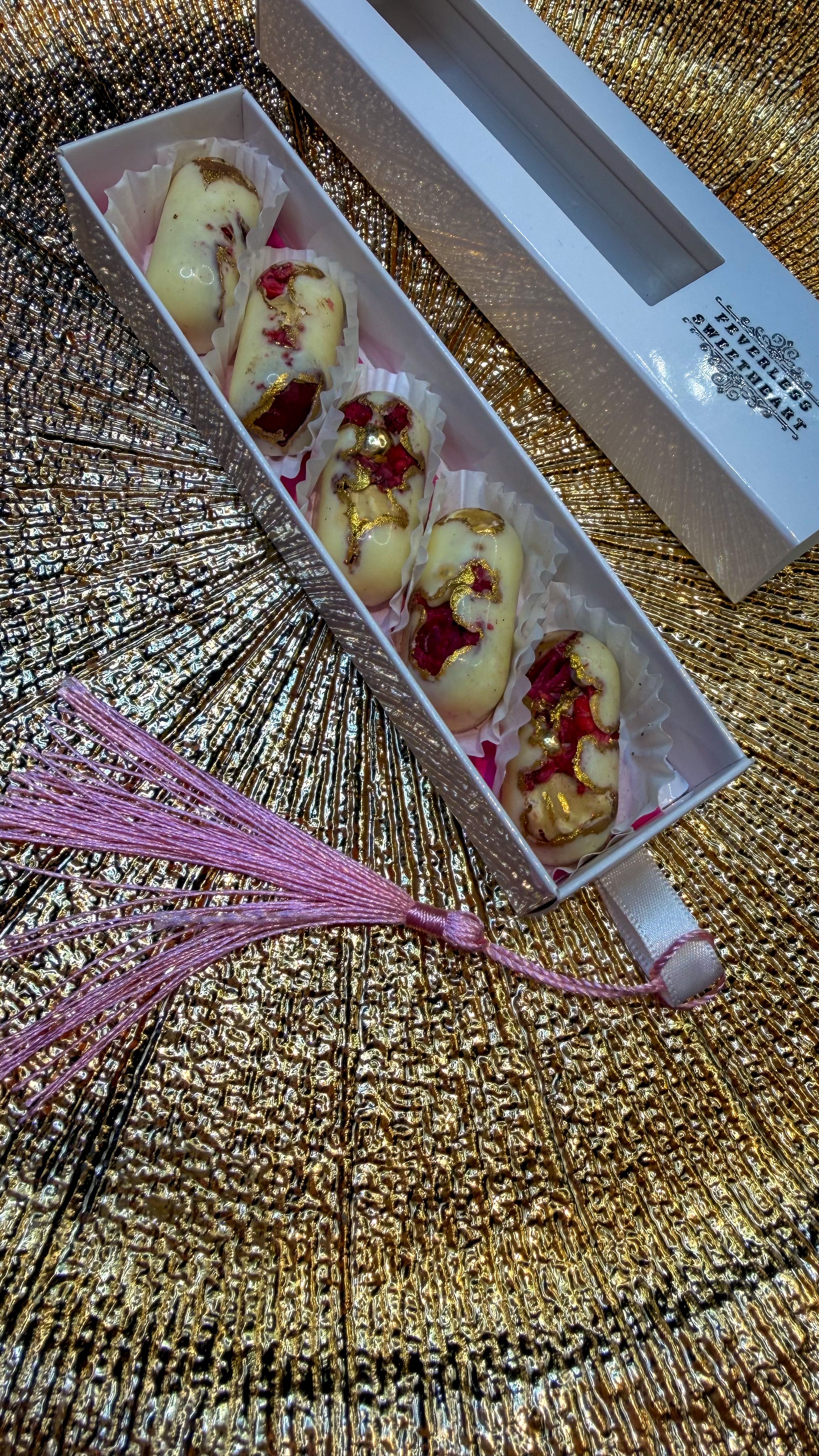 Cutie cu 1 Sertar 5 Praline Duble din Ciocolatǎ Belgiană