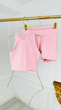 High waist elastic "HERA" shaper shorts Blush Pink