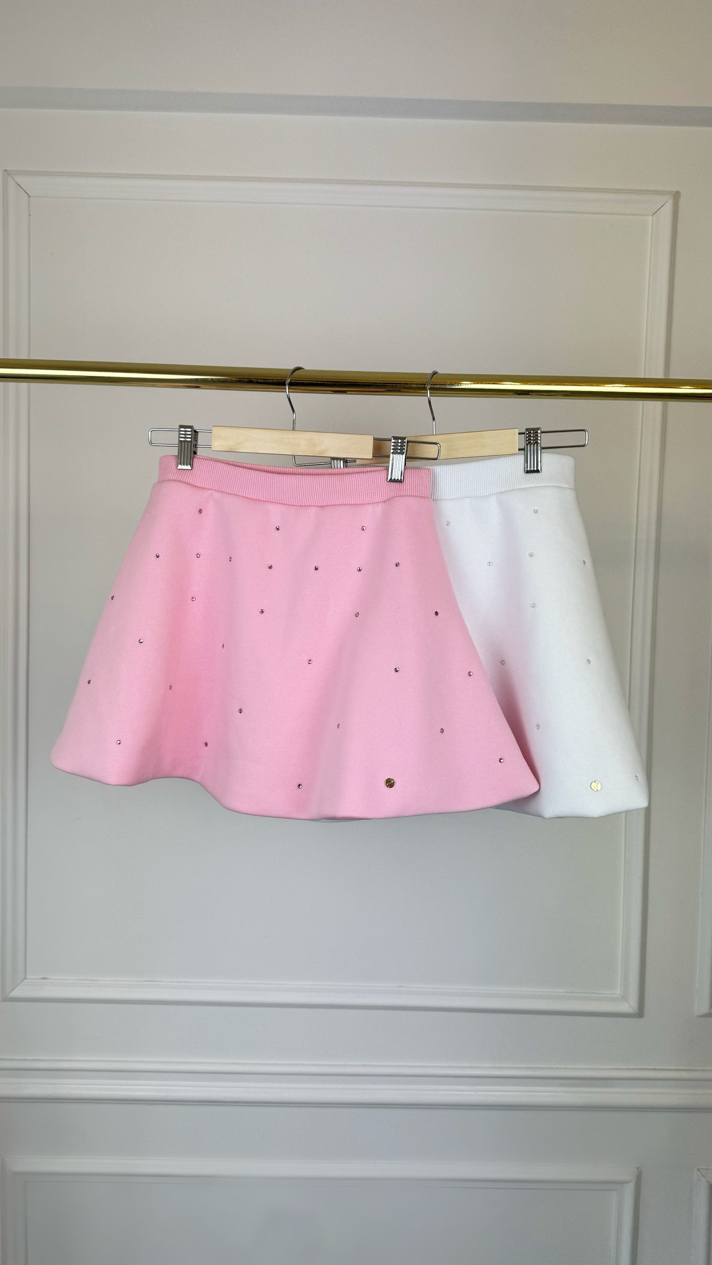 "Blush" Doll skirt with CRYSTALS - 4 VARIATIONS OF COLORS