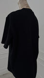 Tricou " Softie" CRISTALE Lung NEGRU
