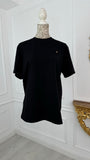 Tricou " Softie" CRISTALE Lung NEGRU
