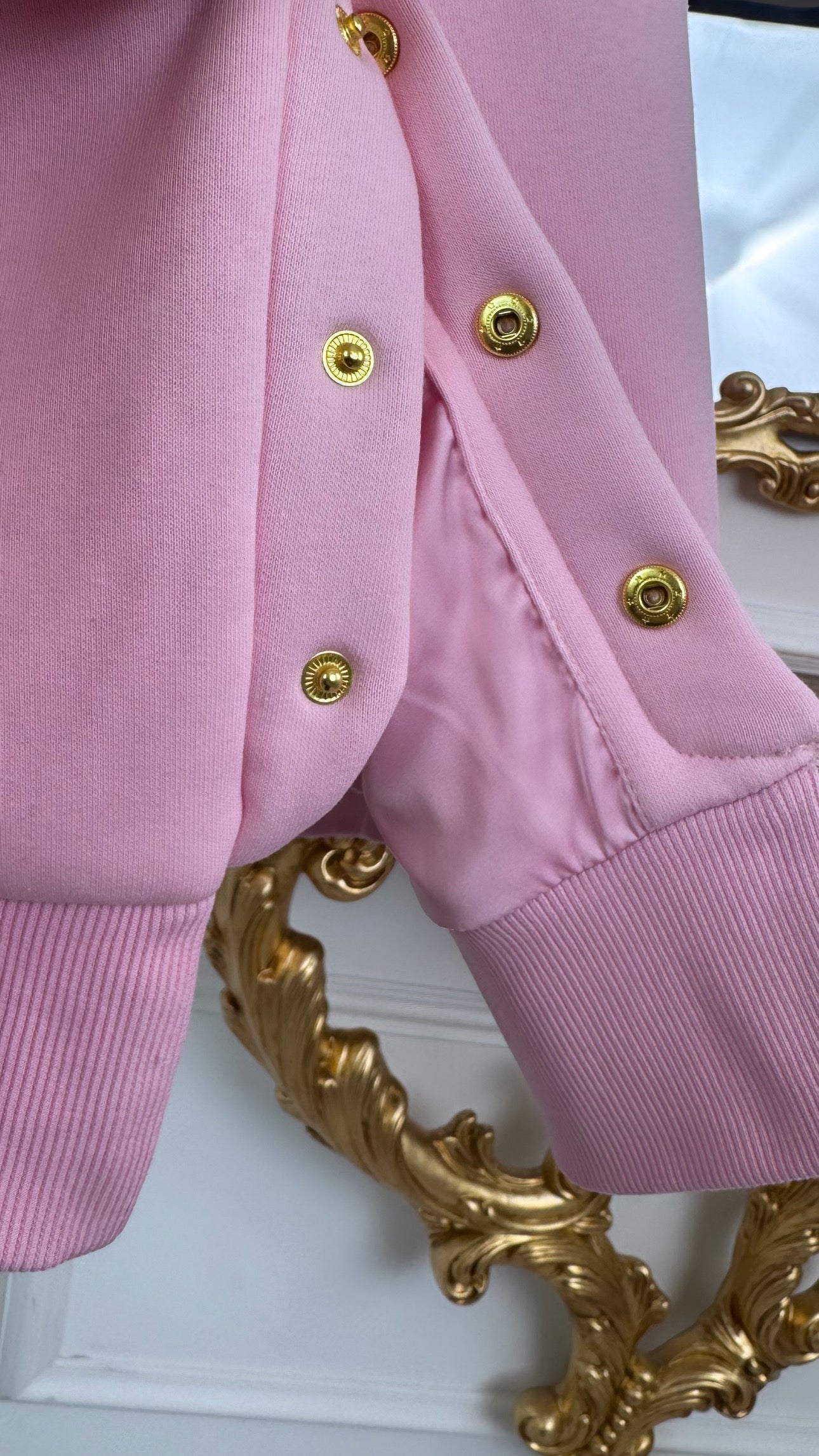 Bluză BLUSH - SNAP cu Satin la interior BABY PINK