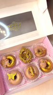 CUTIE MINI DONUTS acoperite cu ciocolatǎ Belgianǎ culoare - BLUSH Decor din Ciocolatǎ BABY  ( Ridicare Din Târgu Mureş)