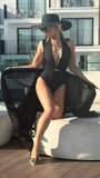 Traje de baño/Cuerpo entero "Gaia" NEGRO