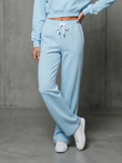 Pantalones BLUSH Rectos Anchos Afelpados – AZUL BEBÉ