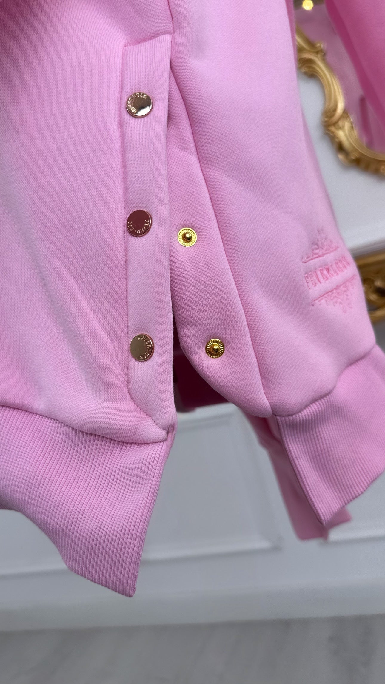 Bluză BLUSH - SNAP cu Satin la interior BABY PINK