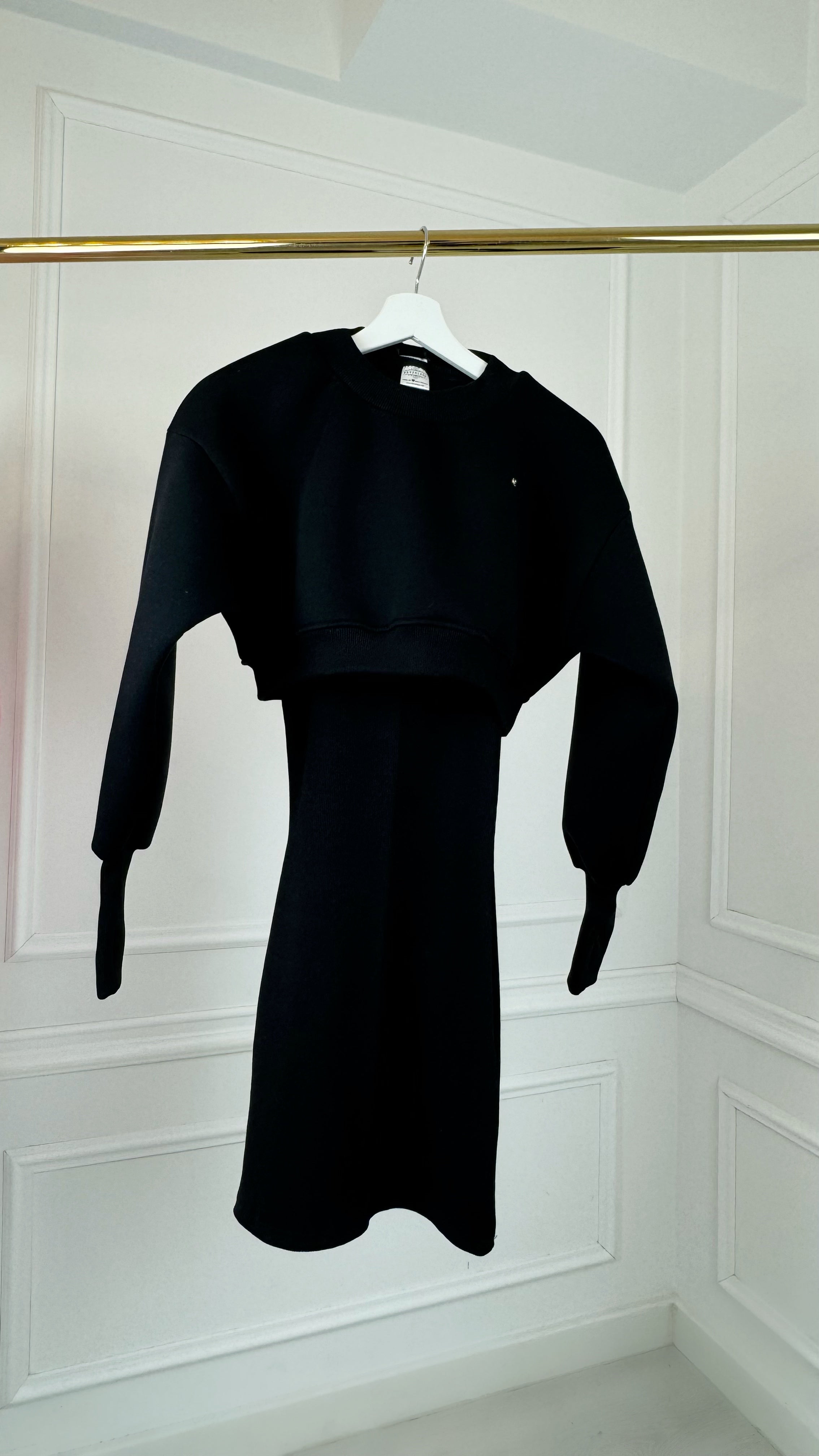 SET 2 Blusa Cropped + Vestido CORTO de Canalé - 4 VARIACIONES DE COLOR
