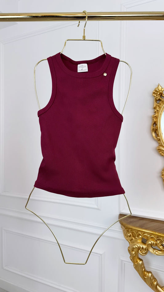 TOP  Rib "Blush" - BURGUNDY