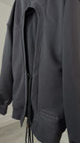 Bluză  " Eria 500 " cu spatele gol DARK GREY