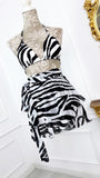 Fustă din voal cloș "Ballerina" mărime universală Zebra