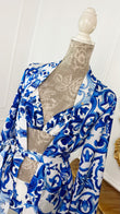 Cardigan/Halat Satin "Delicate" MEDIU cu mânecă evazată Santorini