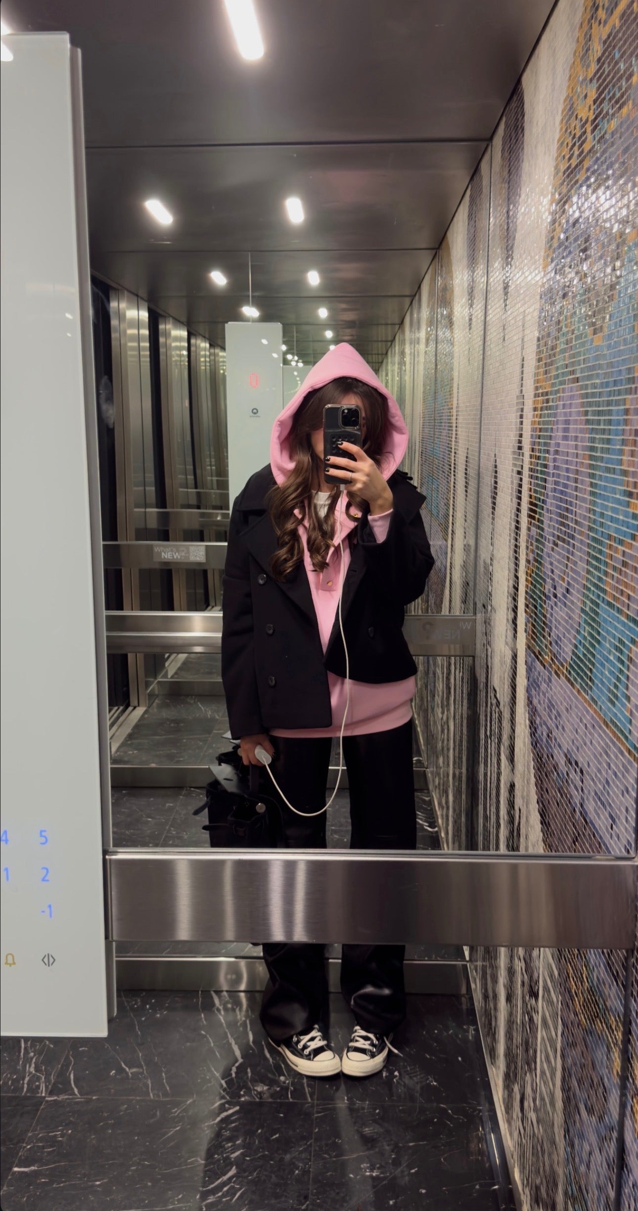 Hanorac " Blush" SNAP cu capse și Satin pe interior BABY PINK