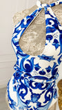 Costum de baie/Body întreg "Latifa" Brazilian Cut - Majolica
