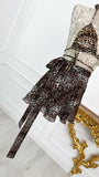"Ballerina" A-line Chiffon Skirt, One Size, Animal Print