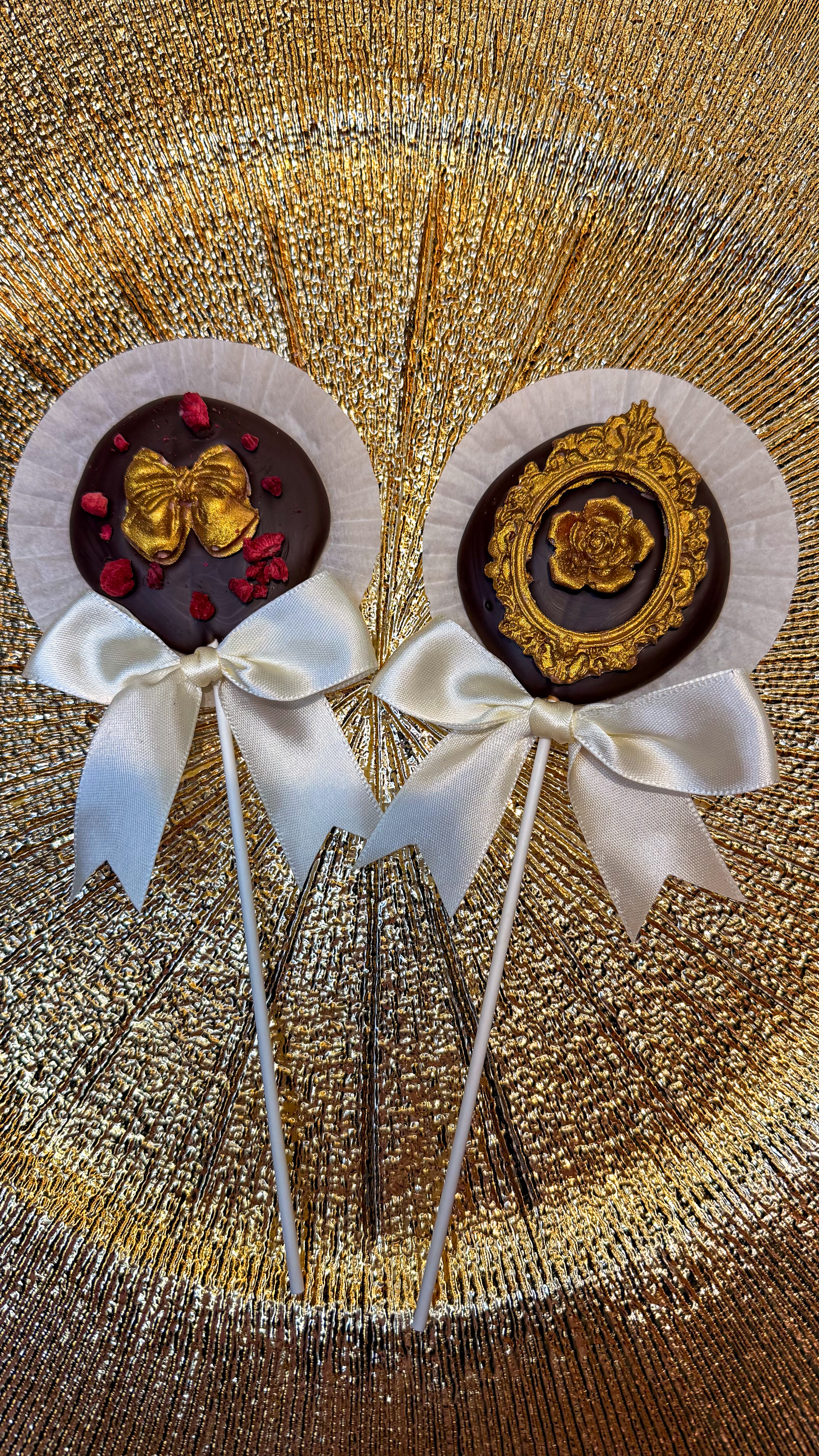 Cutie 6/10 bucăți MǍRȚIŞOARE Lollipop din Ciocolată Belgiană