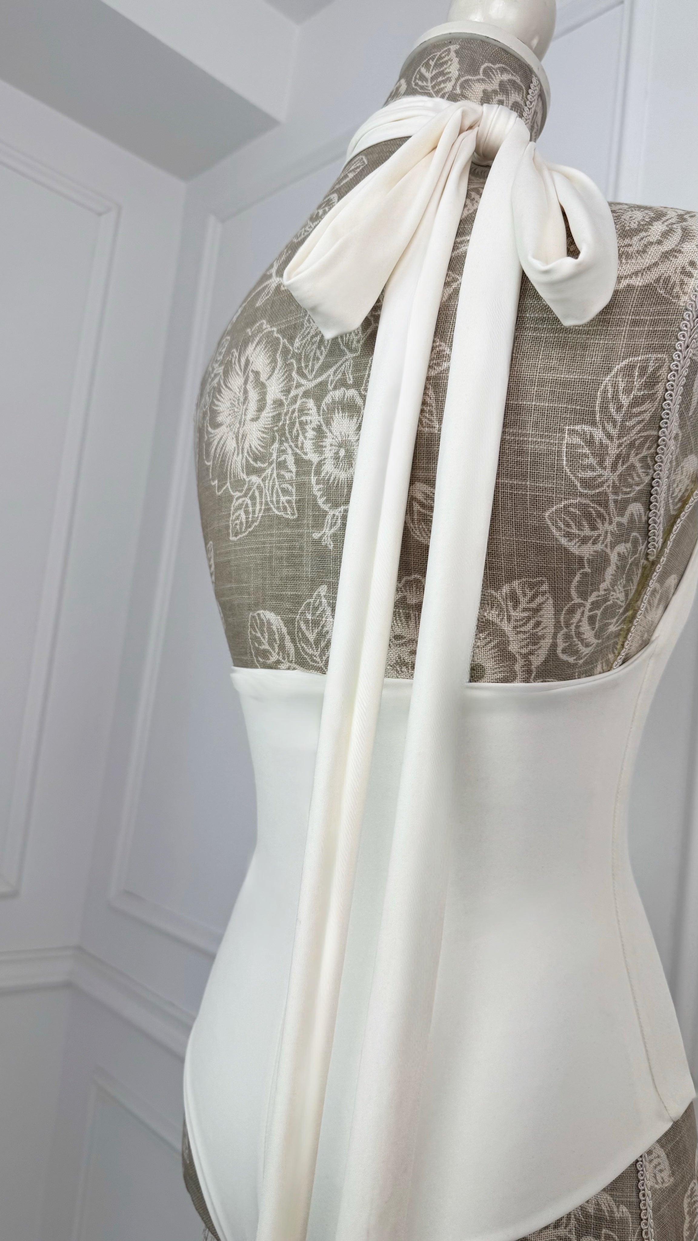 Costum de baie/Body întreg "Latifa" Brazilian Cut - MILK