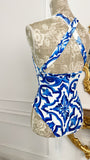 Costum de baie/Body întreg "Latifa" Brazilian Cut - Majolica
