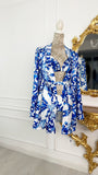 Cardigan/Halat Satin "Delicate" MEDIU cu mânecă evazată Santorini