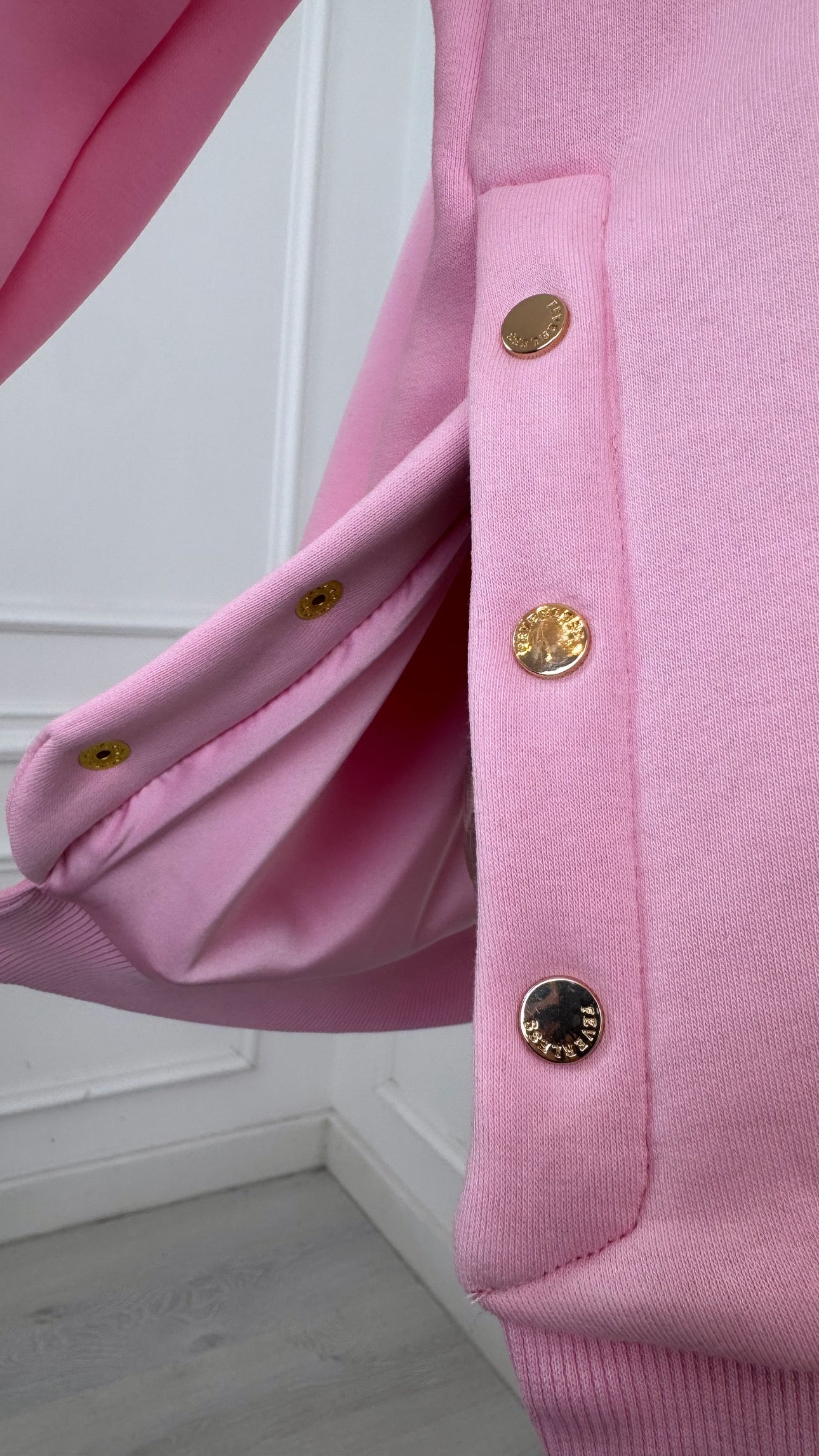 Bluză BLUSH - SNAP cu Satin la interior BABY PINK