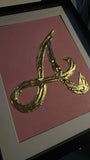 Tablou " Gold Foil Letter " Diferite Litere