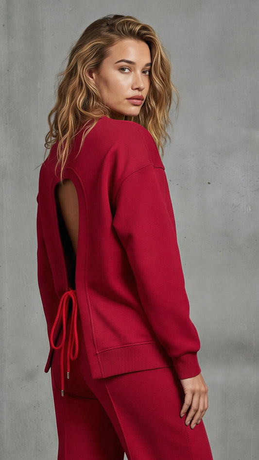 Bluză  " Eria 330 " cu spatele gol WINE