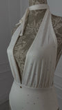 Costum de baie/Body CRISTALE întreg "Gaia" MILK