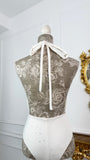 Costum de baie/Body CRISTALE întreg "Gaia" MILK
