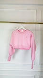 "Blush" Cropped blouse with CRYSTALS - 3 VARIANT COLORS