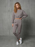 Pantaloni  "Blush" tip PANĂ - Mocha Mousse