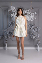 Load image into Gallery viewer, Short &quot;Baby Doll&quot; Non-Crease Taffeta Dress Ivory