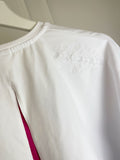 Camiseta Doll Corta "Split" con mangas abullonadas Blanca