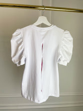 Load image into Gallery viewer, Doll &quot;Split&quot; Short T-shirt with Puffed Sleeves White