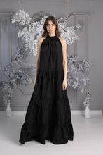 Load image into Gallery viewer, Short &quot;Baby Doll&quot; Non-Crease Taffeta Dress BLACK