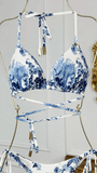 Triangle Bikini "Lovely Ink" with Detachable Cups