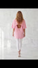 Tricou cu spatele Gol - OVERSIZE   - BABY PINK