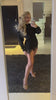 Set 3 piese Bluză " Eria 330 " cu spatele gol + Pantaloni extra scurți Hera + Bluza Dantela NEGRU