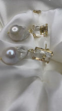 Load and play video in Gallery viewer, Earrings with Baroque Natural Pearl by Shirley Navone.