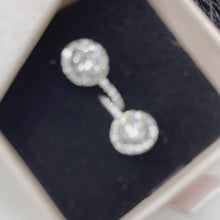 Load and play video in Gallery viewer, &quot;Elegance&quot; earrings in 925 Sterling Silver with Zirconia