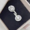 "Elegance" earrings in 925 Sterling Silver with Zirconia