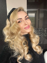 Încarcă imaginea în vizualizatorul Galerie, Ondulator fără Căldură cu elastice din Mătase Naturală Alb
