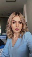 Load image into Gallery viewer, Ondulator fără Căldură cu elastice din Mătase Naturală Auriu
