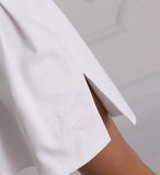 FeverLess Embroidered Short Tennis Skirt White