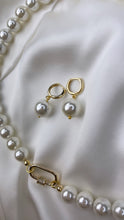 Load image into Gallery viewer, Drop Pearls Earrings by Shirley Navone with Natural Seashell Pearls.
