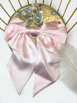 Hair Bow made from Natural Silk in various colors.