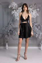 Load image into Gallery viewer, Set Satin &#39;Ballerina&#39; Flared Skirt Set, One Size + Bustier, Various Colors
